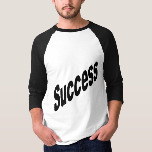 Zwart-wit Ringhshirt SUCCESS T-shirt (Voorkant)