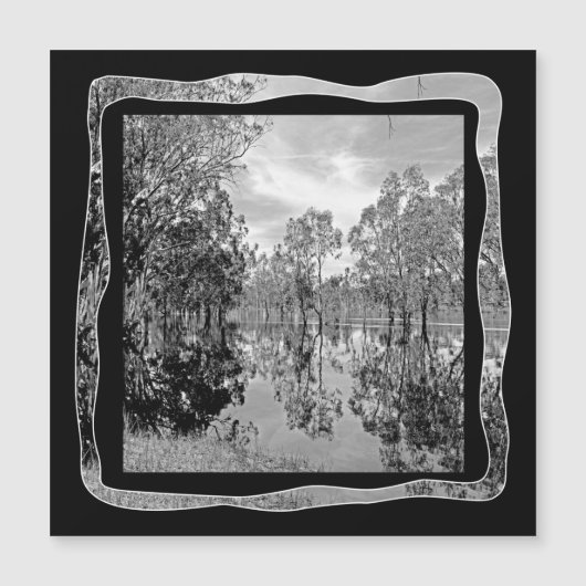 Zwart Wit River Murray Fotografie Reflecties, (Voorkant)