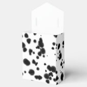 Zwart Wit Rode Dalmatische Vlekken Verjaardagsfees Bedankdoosjes (Geopend)