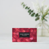 Zwart-wit rode keh visitekaartje (Staand voorkant)