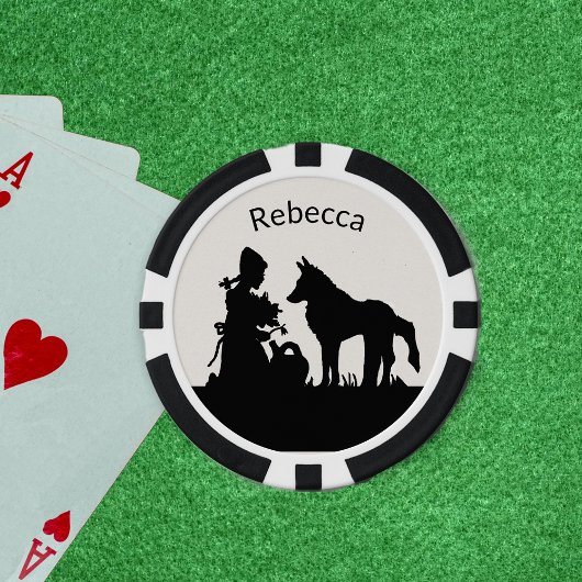 Zwart Wit Rode Ridderkap Wolf Onder Bomen Bos Poker Chips