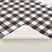 Zwart-wit Roestham Pset Flannel Pattern Sherpa Deken (3/4)
