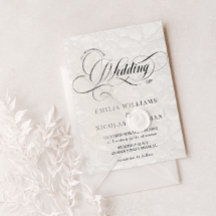 Zwart-wit romantisch alles in één bruiloft