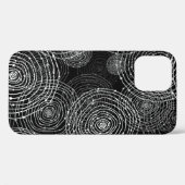 Zwart Wit: Ronde vormen naadloos. Case-Mate iPhone Case (Achterkant (horizontaal))