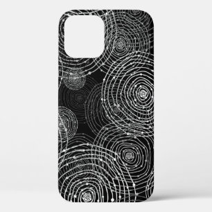 Zwart Wit: Ronde vormen naadloos. Case-Mate iPhone Case