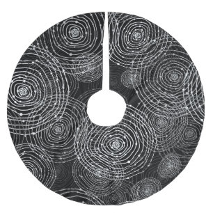 Zwart Wit: Ronde vormen naadloos. Kerstboom Rok
