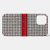 Zwart wit rood Abstract patroon afbeelding Case-Mate iPhone Case (Achterkant (horizontaal))