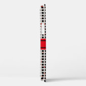 Zwart wit rood Abstract patroon afbeelding Case-Mate iPhone Case (Achterkant / Rechts)