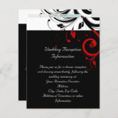 Zwart-wit rood achterzijde wervelkolom Receptiefbr (Voorkant / Achterkant)