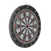 Zwart wit rood dartbord (Voorkant Links)