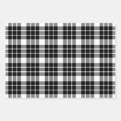 Zwart-wit, Rood en Groen Plaid Inpakpapier Vel (Voorkant)