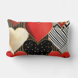 ZWART WIT ROOD GOUD MODERNE VALENTIJN HARTEN KUSSEN