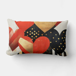 ZWART WIT ROOD GOUD MODERNE VALENTIJN HARTEN KUSSEN