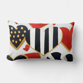 ZWART WIT ROOD GOUD MODERNE VALENTIJN HARTEN KUSSEN