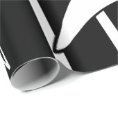 Zwart, wit, rood moderne kunst cadeaupapier (Rol Hoek)