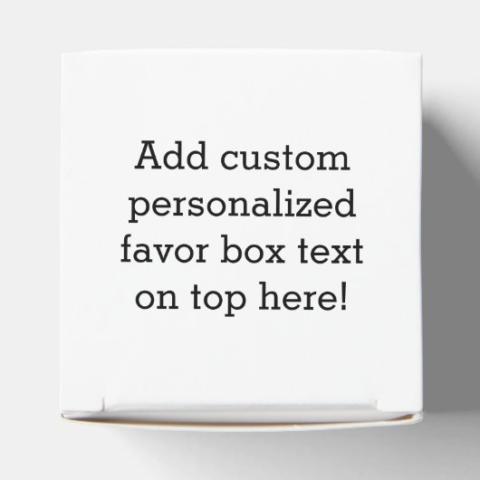 Zwart wit rood omgekeerd Zwirl Aangepast Bedankdoosjes (Bovenkant)