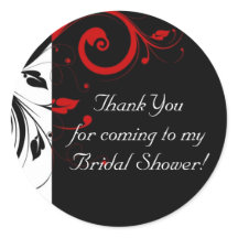 Zwart, wit, rood omgekeerde swirl aangepaste Stick