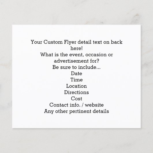 Zwart Wit Rood Stippen Retro Lief Consultant Flyer (Achterkant)