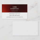 Zwart wit rood strepe aantrekkelijk Visitekaartje (Voorkant / Achterkant)