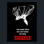 Zwart Wit Rood Succes Pop Art Basketbal Poster<br><div class="desc">Ik hou van dit spel. Populaire Sport - Basketbal Spelletje Bal & Hoop Kunstwerk</div>