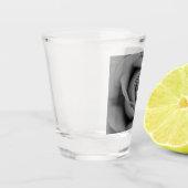 Zwart-wit roodbruin glas (Links)