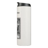 Zwart Wit Roodkapje Mand Wolf Thermosbeker (Geroteerd rechts)