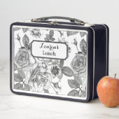 Zwart-wit roodpatroon metalen hoes (In situ)