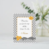 Zwart wit roos met puntborst Briefkaart met schrij (Staand voorkant)