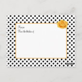 Zwart wit roos met puntborst Briefkaart met schrij (Achterkant)