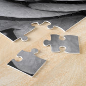Zwart-Wit Roos Puzzel (Zijkant)