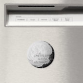 Zwart & Wit Roos - Save The Date Magneet (Insitu (Vaatwasser))