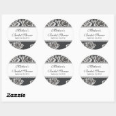  Zwart Wit Roos Vrijgezellenfeest Sticker (Vel)