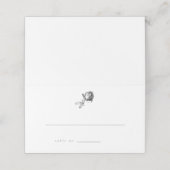 Zwart & Wit  Roos Wedding Escort Kaarten Plaatskaartje (Buitenkant ongevouwen)
