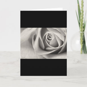 Zwart-wit Rose, briefpapier, sjabloon