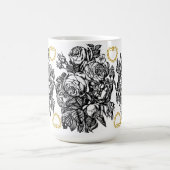Zwart-wit Rose Love Mok (Midden)