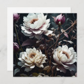 Zwart-wit Roses Waterverf ai art (Voorkant / Achterkant)