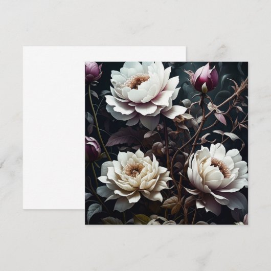 Zwart-wit Roses Waterverf ai art (Voorkant / Achterkant)