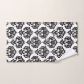 Zwart & Wit Royal Glam Damast Bad Handdoek (Handdoek)