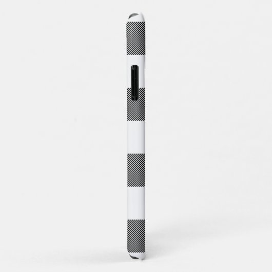 Zwart, wit, roze buffelstang, sneeuwvlok Case-Mate iPhone case (Achterkant/rechts)