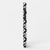 Zwart wit roze monogram van het florde-de-lispatro Case-Mate iPhone case (Achterkant/links)