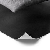 Zwart-wit roze Poster (Hoek)