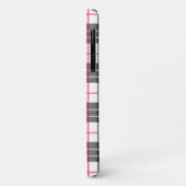 Zwart, wit, roze, roze, sneeuwvlok Case-Mate iPhone case (Achterkant/links)