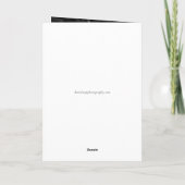 Zwart-wit roze sympathiekaart kaart (Achterkant)