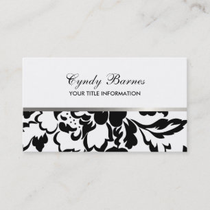 Zwart-wit roze Visitekaartje