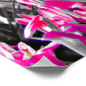 Zwart wit roze zwart zwart zwart zwart zwart zwart poster (Hoek)