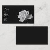 Zwart-wit rozenVisitekaartje Visitekaartje (Voorkant / Achterkant)