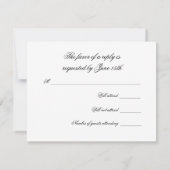 Zwart Wit RSVP (Achterkant)