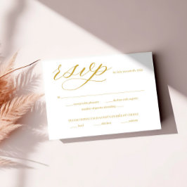 Zwart-wit RSVP-kaart met enveloppe RSVP Kaartje