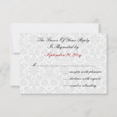 Zwart-wit RSVP-kaarten standaard 3,5 x 5 RSVP Kaartje (Achterkant)