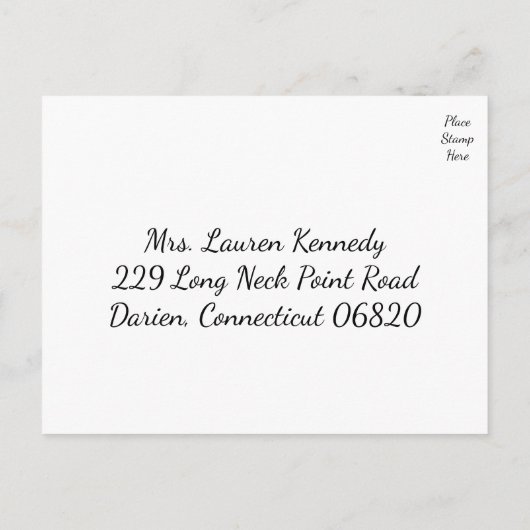 Zwart-wit RSVP Polka Dots Huwelijk / Feest Uitnodiging Briefkaart (Achterkant)